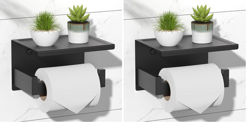 Toilet paper holder with - paper,