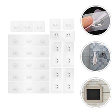  15 Pcs Stick on Hooks Shelf