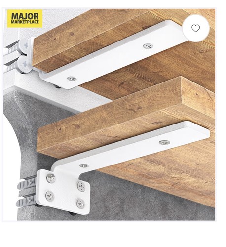 Pack floating shelf brackets - 6,