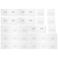 15 Pcs Stick on Hooks Plastic