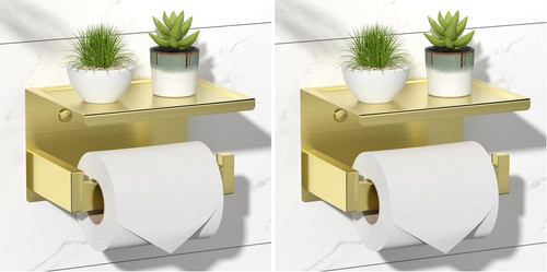 Gold toilet paper holder - gold,