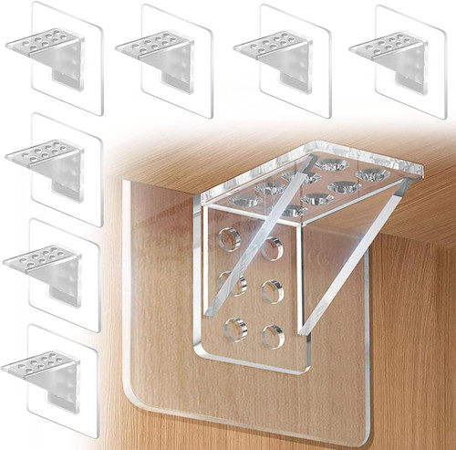 Pcs adhesive shelf brackets - adhesive,