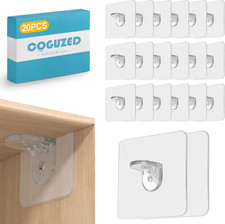 20 Pcs Adhesive Shelf Bracket
